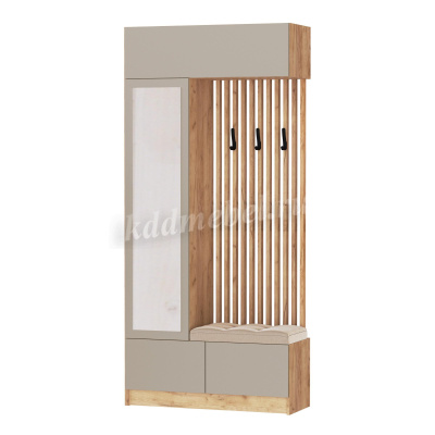 Центральная секция Руэлла (Дуб крафт золотой/Кашемир)