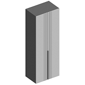 Шкаф 2ств. для одежды Вита (Темно-серый лофт/Силк маус серый)