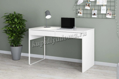 Стол письменный Урбан-1 (Белый/Лайт грей софт)