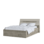 Кровать Гавана 1.4 с настилом ДСП 2С (Дуб крафт серый/Кашемир)