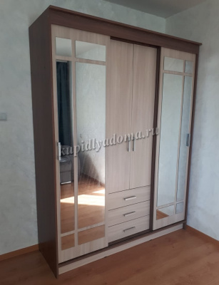 Шкаф-купе Лорд (Ясень шимо темный/Ясень шимо светлый)