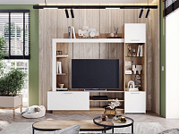 Гостиная Онтарио (Крафт золотой/Софт Вайт)