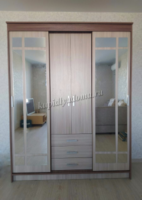 Шкаф-купе Лорд (Ясень шимо темный/Ясень шимо светлый)