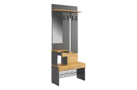 Прихожая Баско Графит ящик открыт