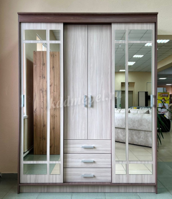 Шкаф-купе Лорд (Ясень шимо темный/Ясень шимо светлый)