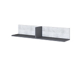 Полка навесная Сириния (Серый графит/Мальта)