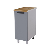 Шкаф нижний глубокий Г35Р кухня Нагано без столешницы (Белый/Ясень анкор светлый) 