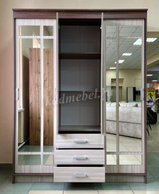 Шкаф-купе Лорд (Ясень шимо темный/Ясень шимо светлый)