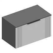 Тумба 1ств. Вита 800 (Темно-серый лофт/Силк маус серый)