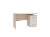 Стол компьютерный Лайт-2 1200 (Дуб сонома/Белый)