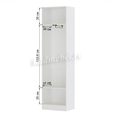 Шкаф платяной Руэлла (Белый)