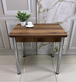 Стол обеденный Д17 раскладной (Дуб делано/Опоры металлик)