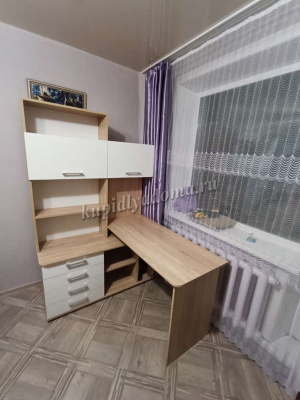 Стол компьютерный угловой с надставкой Гарвард левый 130*120 (Дуб сонома/Белый)