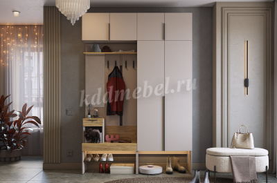 Прихожая К5 Баско (Кашемир/Дуб крафт золотой)