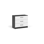 Комод Чикаго 3 ящ (Антрацит/Белый)