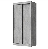 Шкаф-купе Лето-2 1.0 без зеркал (Цемент светлый)
