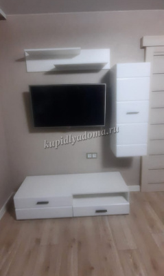 Полка Йорк навесная (Белый жемчуг)