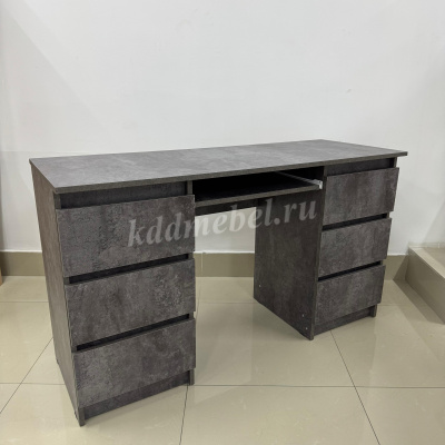 Стол компьютерный Аванта 1.35 (Бетон темный)
