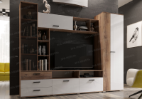 Крокус гостиная Дуб делано Белый глянец 2