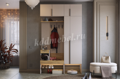 Прихожая К6 Баско (Кашемир/Дуб крафт золотой)