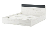 Кровать Беатрис с настилом 1.4 (Крафт белый/Антрацит)