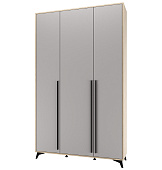 Шкаф Ева 1300 3С (Дуб экспресив песочный/Рейн)