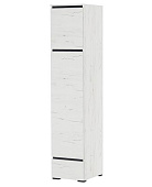 Пенал Гретта Д2С1Я с ящиком (Дуб крафт белый/Антрацит)