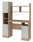 Стол компьютерный ПКС-6 (Дуб сонома/Белый глянец)