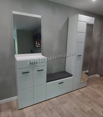 Зеркало навесное Йорк П (Белый жемчуг)