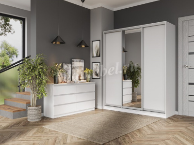 Комод Бьянко 6 ящиков 1200 (Белый лофт)