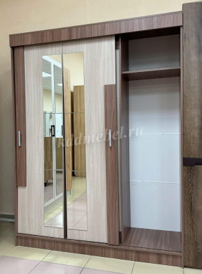 Шкаф-купе Фея ЛДСП (Ясень шимо темный/Ясень шимо светлый)