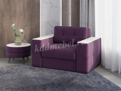 Кресло-кровать Виконт (Винный/Клен кремовый)