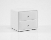 Тумба прикроватная Твист (Экокожа/Белая)
