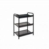 Подставка для обуви Женева-13 3-х полочная (Черный)								