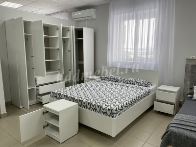 Тумба прикроватная Бьянко (Белый лофт)