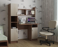 Стол компьютерный КС-01 (Ясень шимо темный/Ясень шимо светлый)