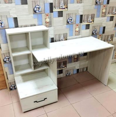 Стол компьютерный ПКС-10 (Дуб крафт белый)