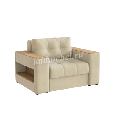 Кресло-кровать Доро (Бежевый/Дуб канадский)