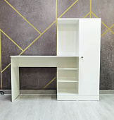 Стол компьютерный Эра №1 (Белый текстурный)