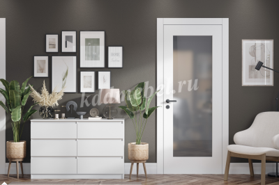 Комод Бьянко 6 ящиков 1200 (Белый лофт)