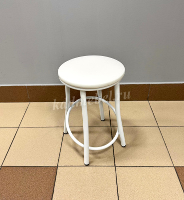 Табурет Сфера (Белая экокожа/Белый)