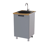 Шкаф нижний мойка 5М кухня Кампео без столешницы (Белый/Бриз) 