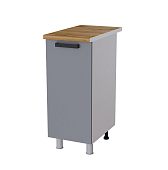 Шкаф нижний 35Р кухня Нагано без столешницы (Белый/Ясень анкор светлый)