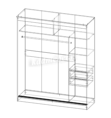 Шкаф-купе Альянс Орион 1800 (Дуб сонома)