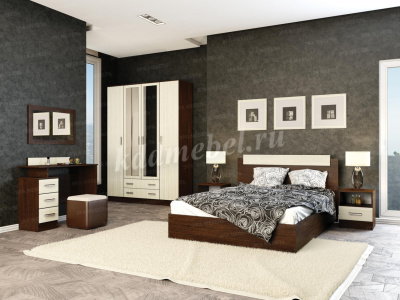 Кровать Эра 1.6 (Венге/Лоредо)