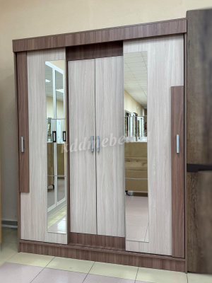 Шкаф-купе Фея ЛДСП (Ясень шимо темный/Ясень шимо светлый)