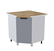 Шкаф нижний угловой УР кухня Крафт без столешницы (Дуб сонома/Бетон темный)