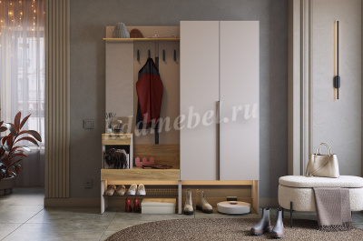 Прихожая К1 Баско (Кашемир/Дуб крафт золотой)