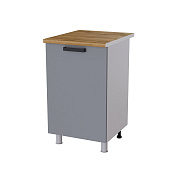 Шкаф нижний 5Р кухня Либерти без столешницы (Дуб сонома/Холст натуральный)