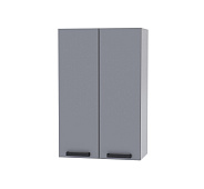 Шкаф верхний высокий В6В кухня Кантри (Белый/Бетон светлый)